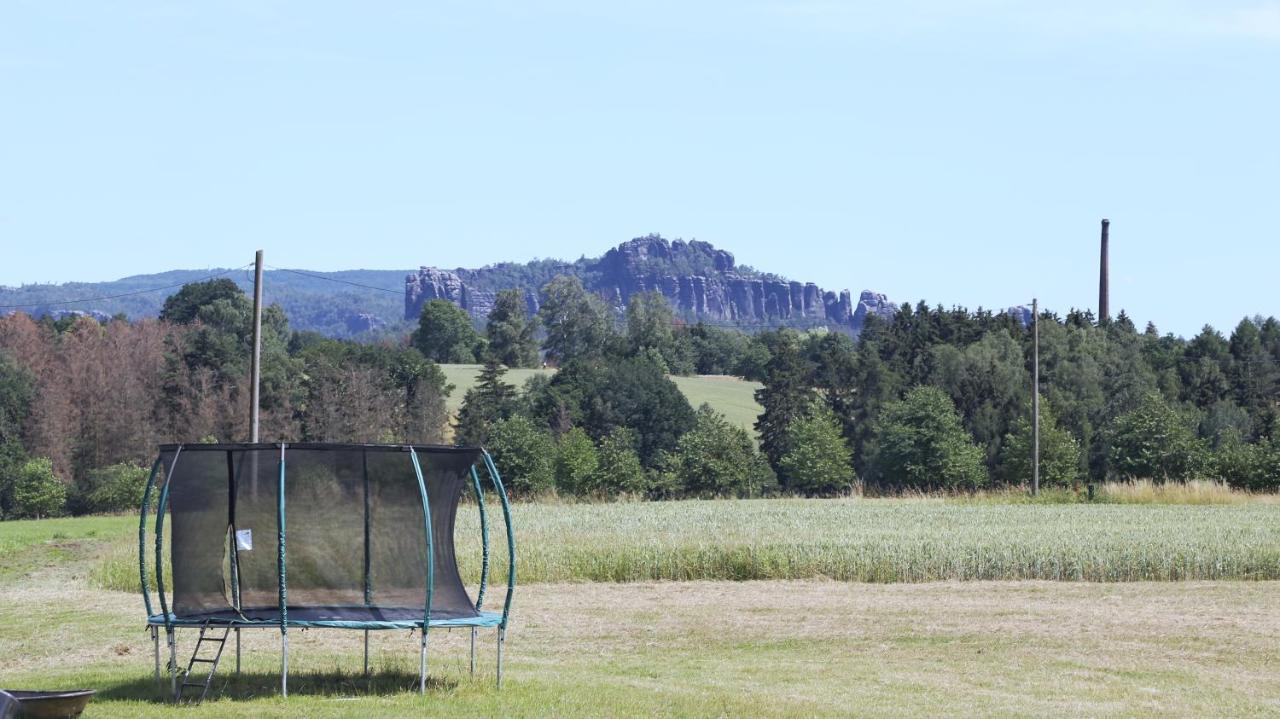 Auszeit Mit Weitblick In Der Sachsischen Schweiz - Kleiner Bauernhof Mit Tieren Und Wallbox Rathmannsdorf Εξωτερικό φωτογραφία