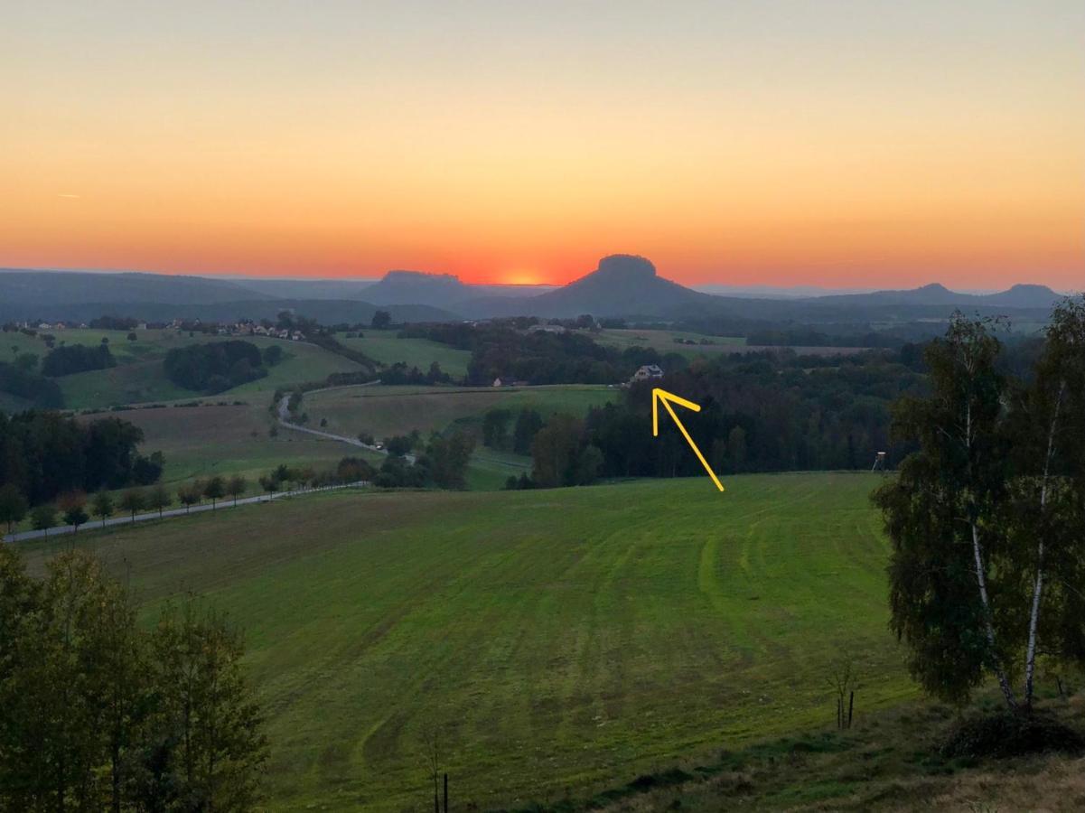 Auszeit Mit Weitblick In Der Sachsischen Schweiz - Kleiner Bauernhof Mit Tieren Und Wallbox Rathmannsdorf Εξωτερικό φωτογραφία